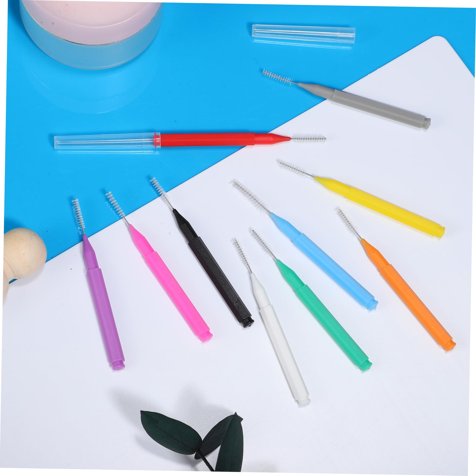 Healvian 5 Set Scovolino Interdentale Cleaner 100 Pezzi Spazzolino Scovolini Dentali Distributore Interdentale Tra I Kit Spazzolino Da Spazzola Per Pp 100 Pezzi*5