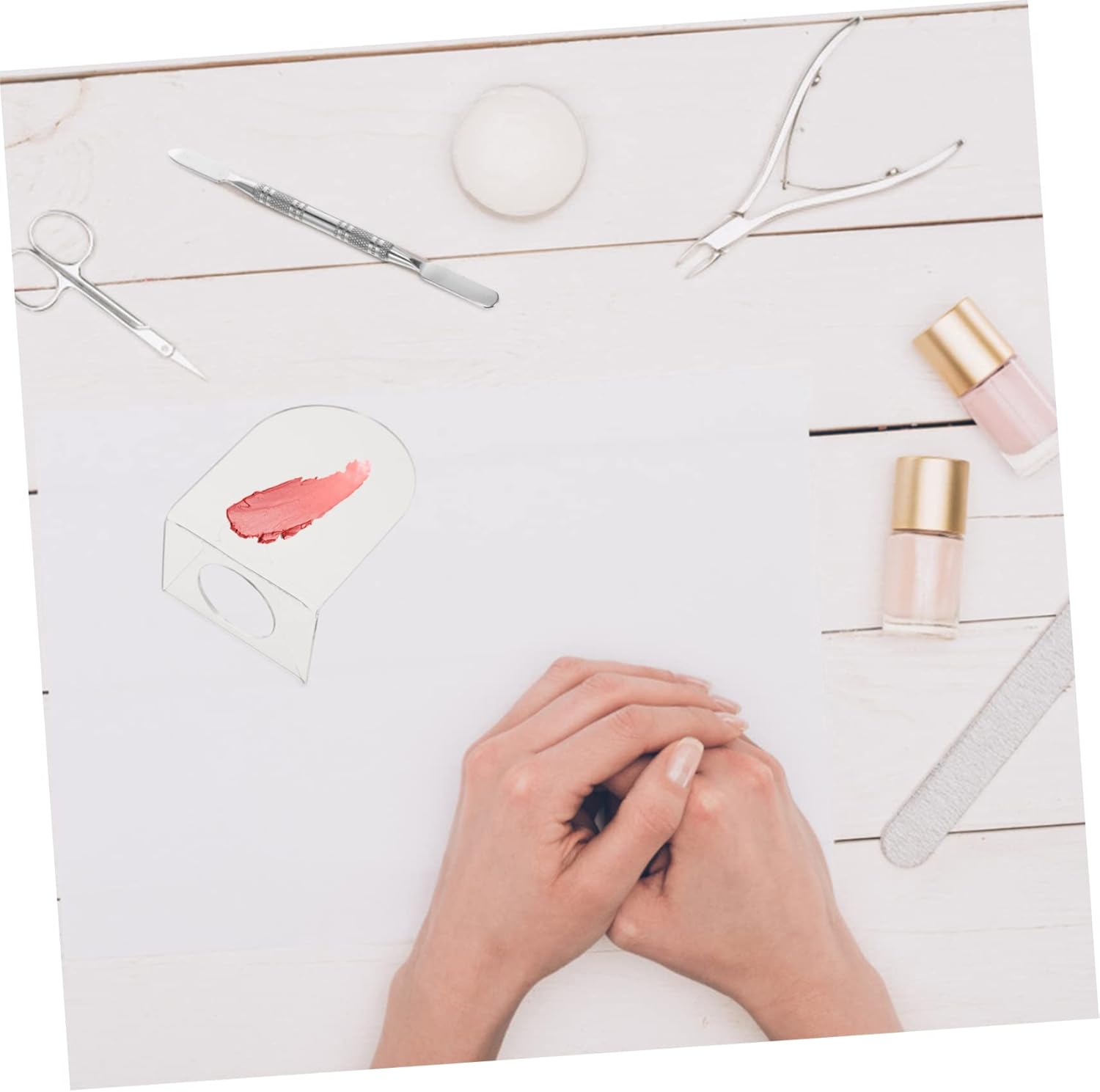 2sets Acrylic Palette Mixing Ring Makeup Pallettes Makeup Mixing Tray Professional Tool Eco-Friendly