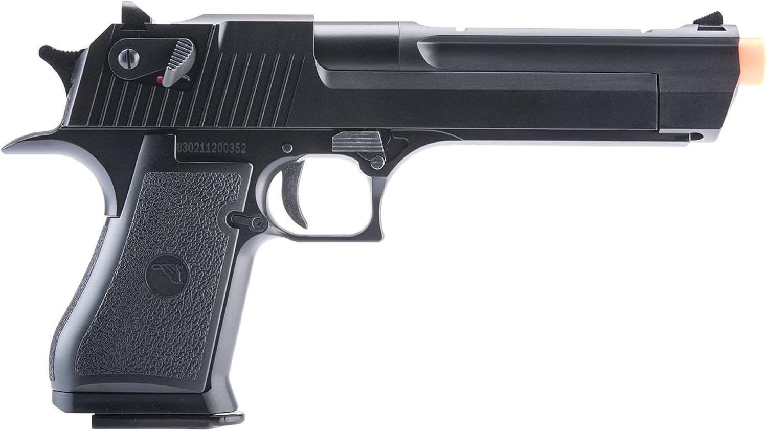 Evike Airsoft - Cybergun Magnum Research Licensed Airsoft DE Gas Blowback Airsoft Pistol by HFC (Color: Black)