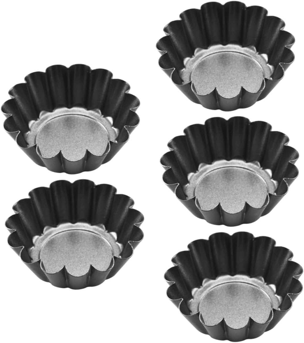 Cabilock 15pcs Chrysanthemum Tart Molds Non-stick Baking Cups Reusable Tart Pans for Desserts for Home Kitchen