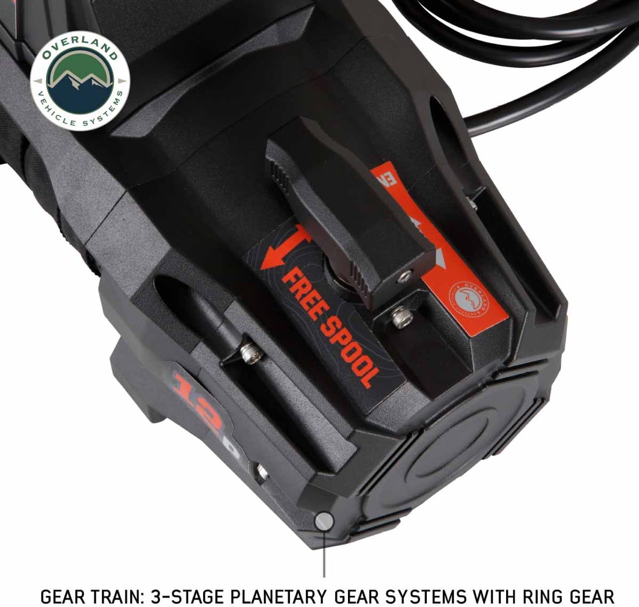 Overland Vehicle Systems Scar 12 Off Road Recovery Winch 12,000lb Steel Cable and Wireless Remote