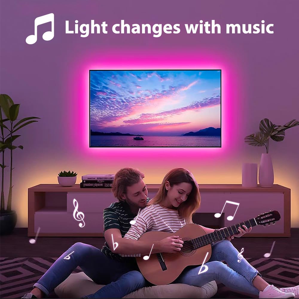 5M WiFi RGB blanco cálido tira de LED 24V impermeable IP65, tira de LED RGB regulable con controlador y fuente de alimentación, 60LEDs/m,compatible con APP Alexa, Google home