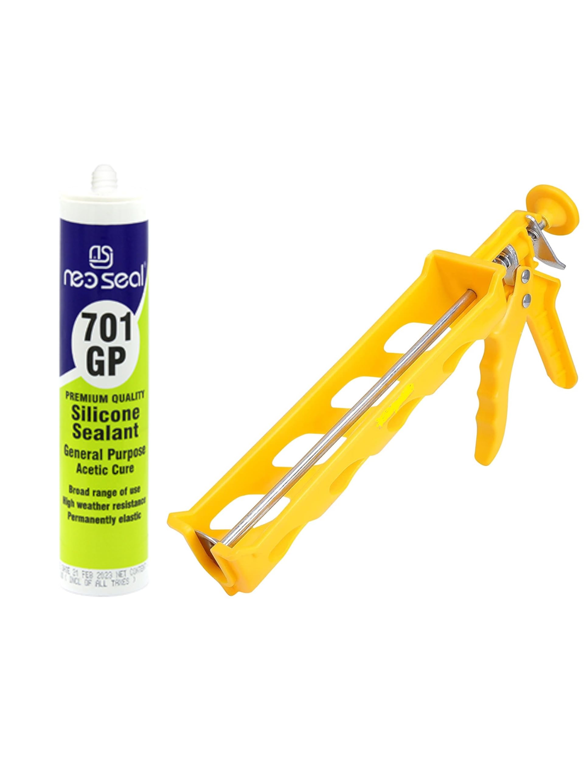 NEOSEAL Silicone Sealant -701 GP CLEAR & Heavy Duty PVC Unbrekable