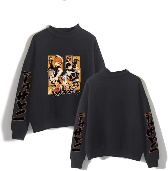 Unisex Haikyuu Hoodie Sweater New Graphic Printed Long Sleeve Anime