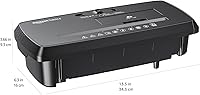 Vista 7 de Yaxa Basics Trituradora de papel cortado en tiras de 8 hojas, CD y tarjetas de crédito con apagado automático, diseño compacto, portátil, sin