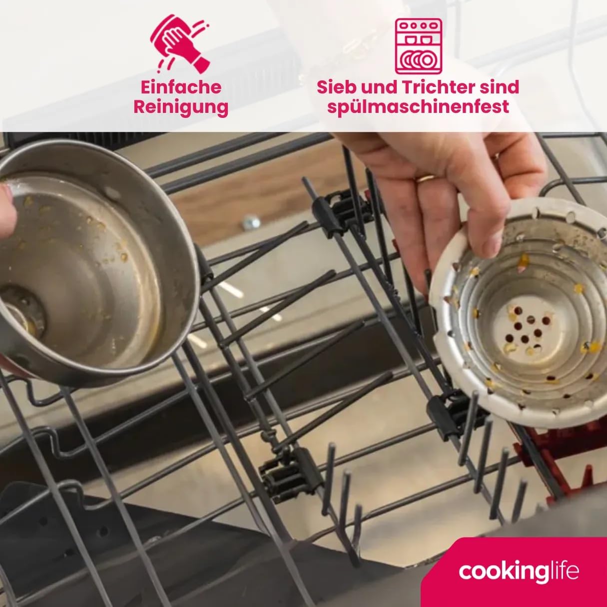 Cookinglife Gusseisen-Zitruspresse – Manuelle Orangenpresse – Limettenpresse & Zitronenpresse – Orange - Gastronomietauglich