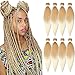 Ombre Braiding Hair Extension Pre Stretched Braids Hair Kanekalon Synthetic Hair Yaki Texture Easy Braid Crochet Hair (#27/613, 20