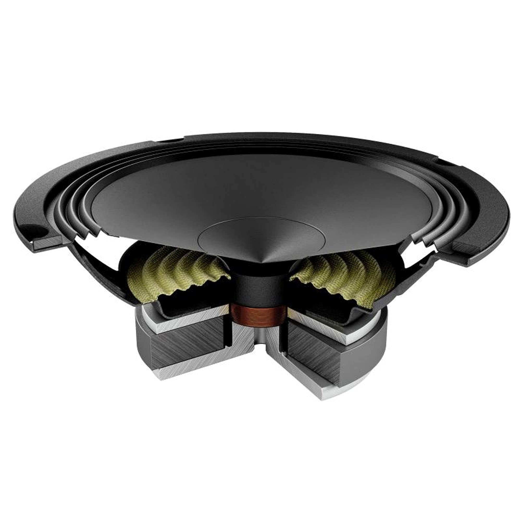 Audison AP 6.5 2Ω coppia di woofer 165mm, potenza RMS 70W, nuova versione a 2Ω. VERSIONE BULK. Senza imballo.