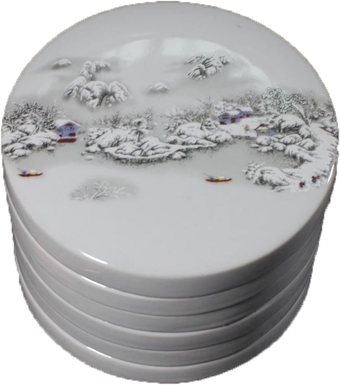 Płaska paleta do mieszania farb porcelanowych | Biały do ​​akwareli i rękodzieła: Paleta do mieszania farb