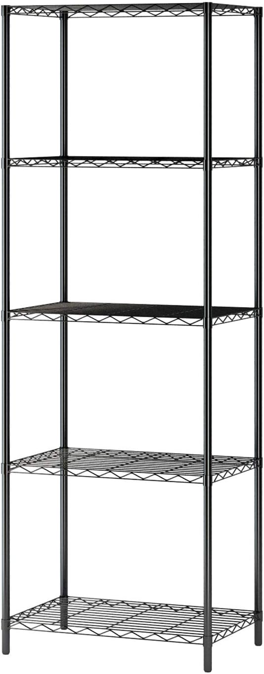 HOMEFORT 5Tier Wire Shelving,5 Shelves Unit Metal Storage Rack Durable Organizer Perfect for