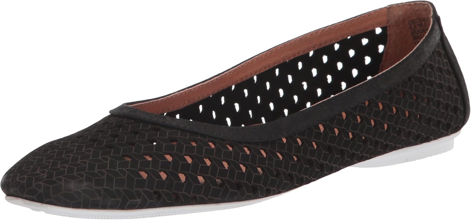 Gentle Souls by Kenneth Cole Women's Eugene Travel Woven Ballet Flat, Black, 6