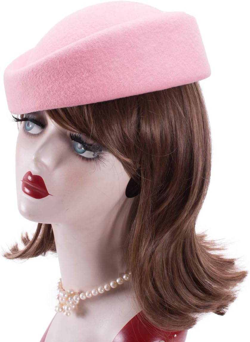 Lawliet Cocktail Fascinator Base Wool Air Hostesses Pillbox Hat Millinery Making A139