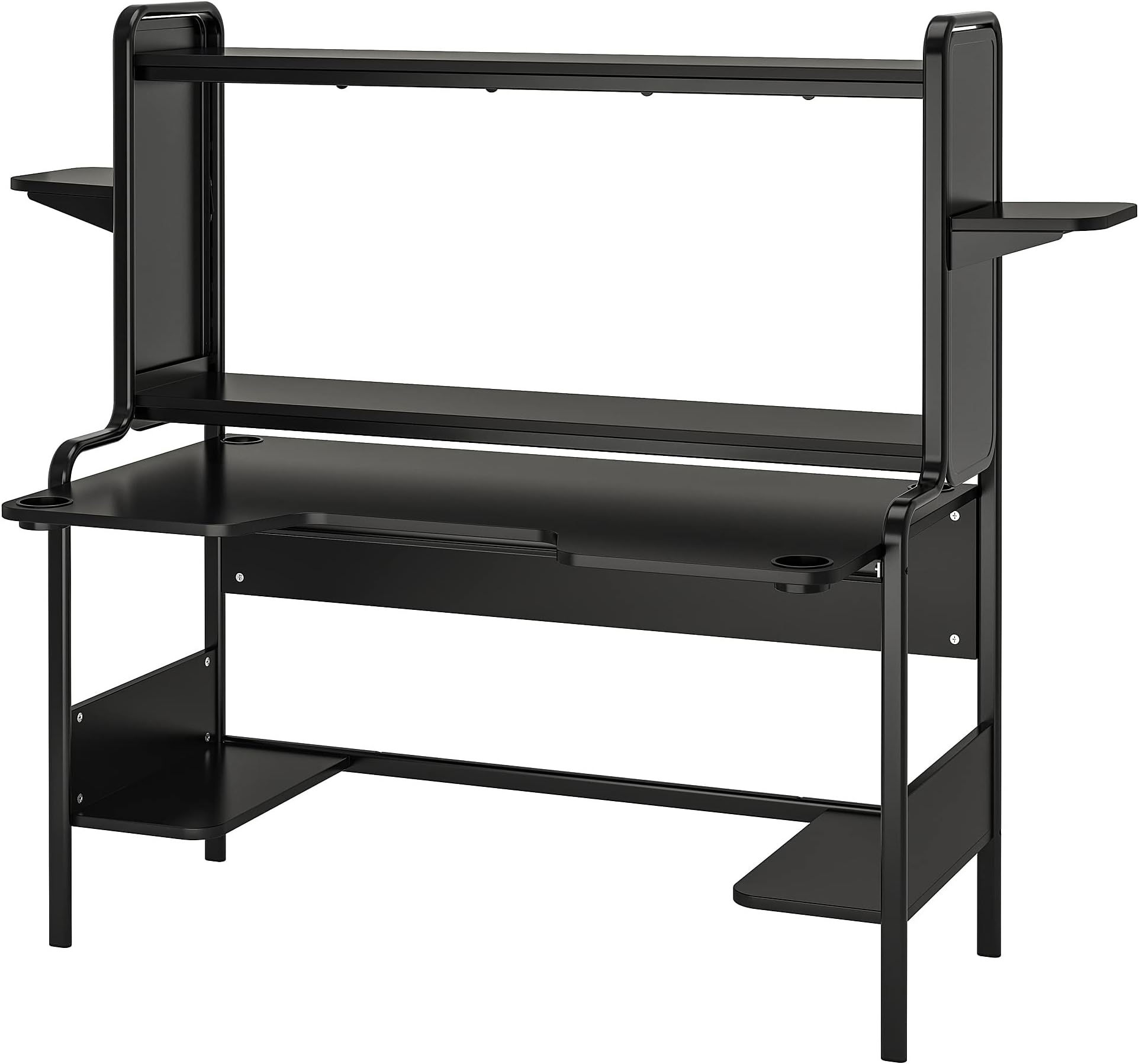 IKEA FREDDE Gaming Desk, 140/185x74x146 cm, Black