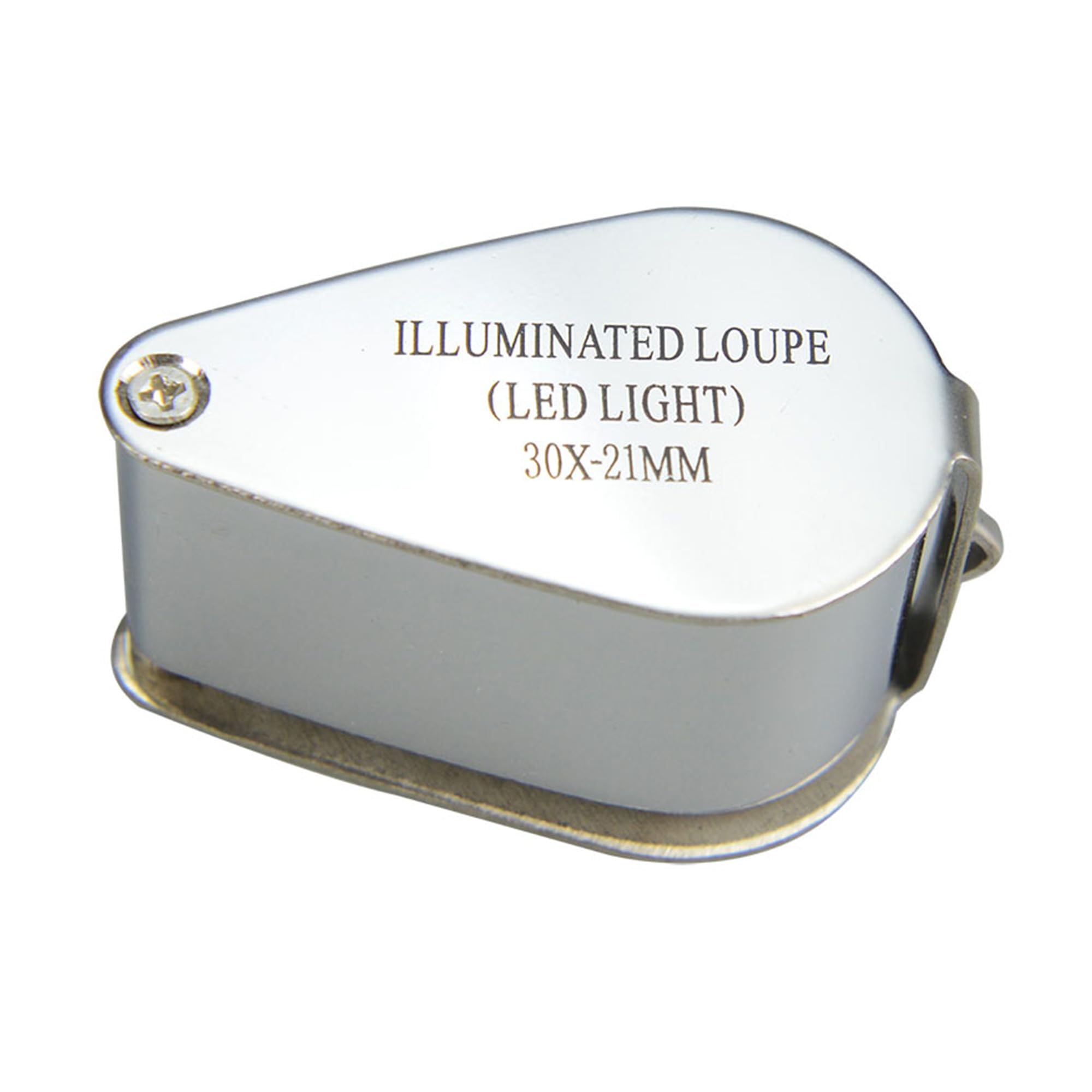Juwelierlupe mit Licht, 30-fache Vergrößerung, faltbare Schmuck-Lupe, LED-beleuchtete Juwelierlupe für Edelsteine, Diamanten, Münzen, Schmuck, Pflanzen, Briefmarken usw