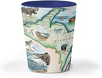 Vista 7 de Xplorer Maps Oregon State Map - Vaso de chupito de cerámica, sin BPA, para oficina, hogar, regalo, fiesta, duradero y con capacidad para 1.5 onzas