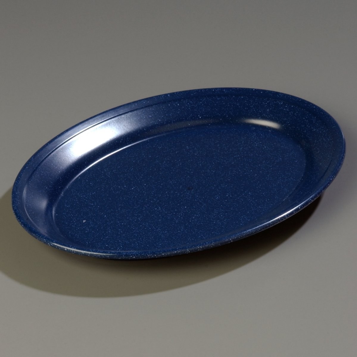 Carlisle 4356035 Dallas Ware Melamine Oval Platter Tray, 12" x 8.50", Café Blue (Pack of 24)
