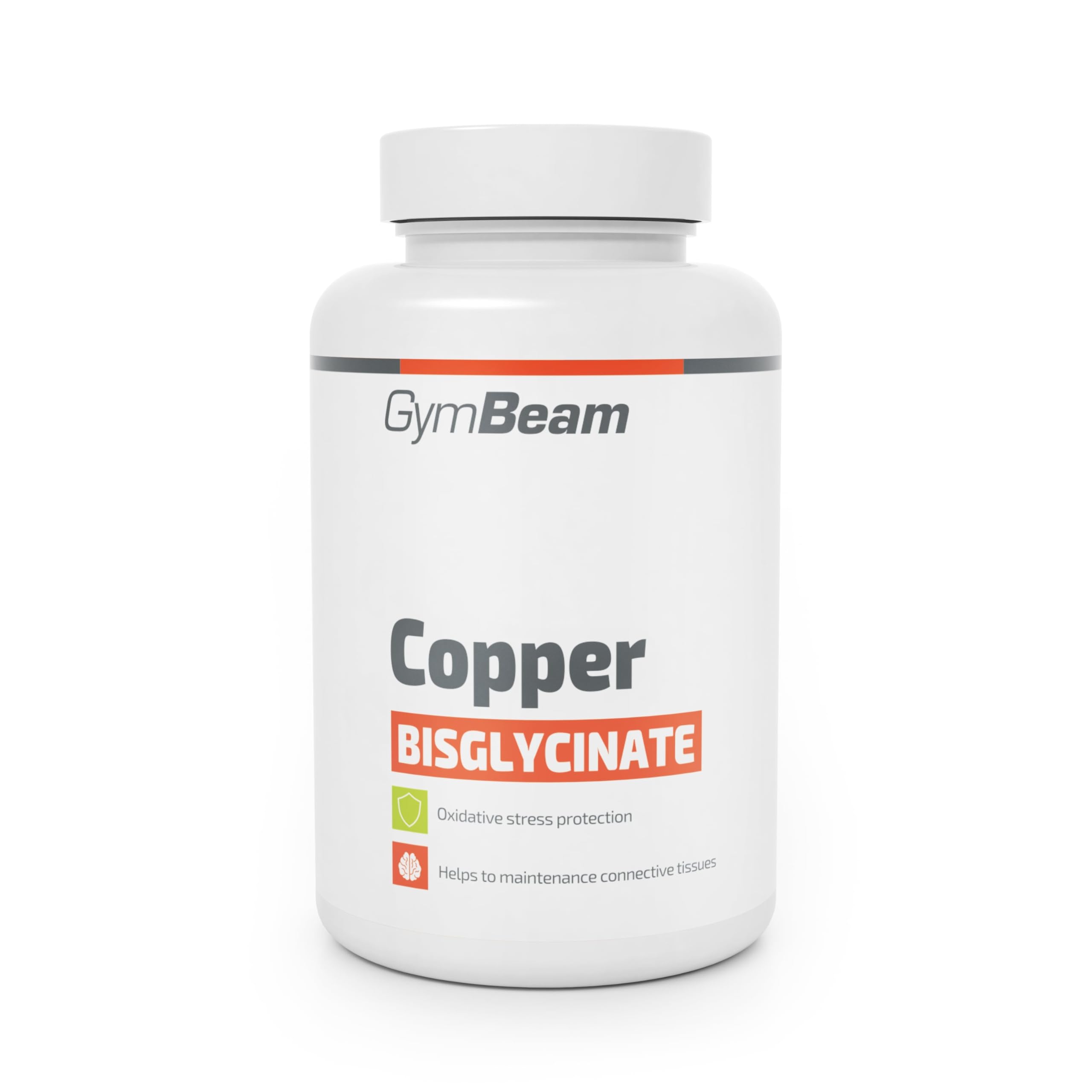 GymBeam Integratore di Rame - Bisglicinato di Rame ad alta assorbibilità, 1mg per Porzione, Sostiene Sistema Immunitario e Nervoso 120 Capsule