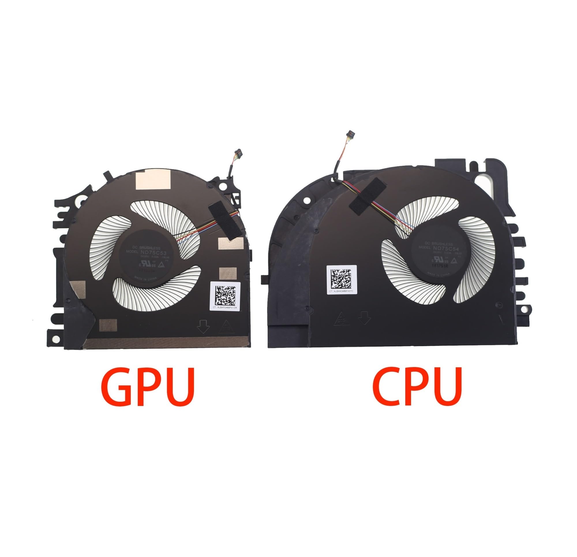 Ventola Di Raffreddamento CPU For Laptop MG75090V1-1C120-S9A -1C110-S9A ND75C54 19L07 ND75C53 19L06, Compatibile Con HP, ZBook Fury 17 G7(CPU FAN)