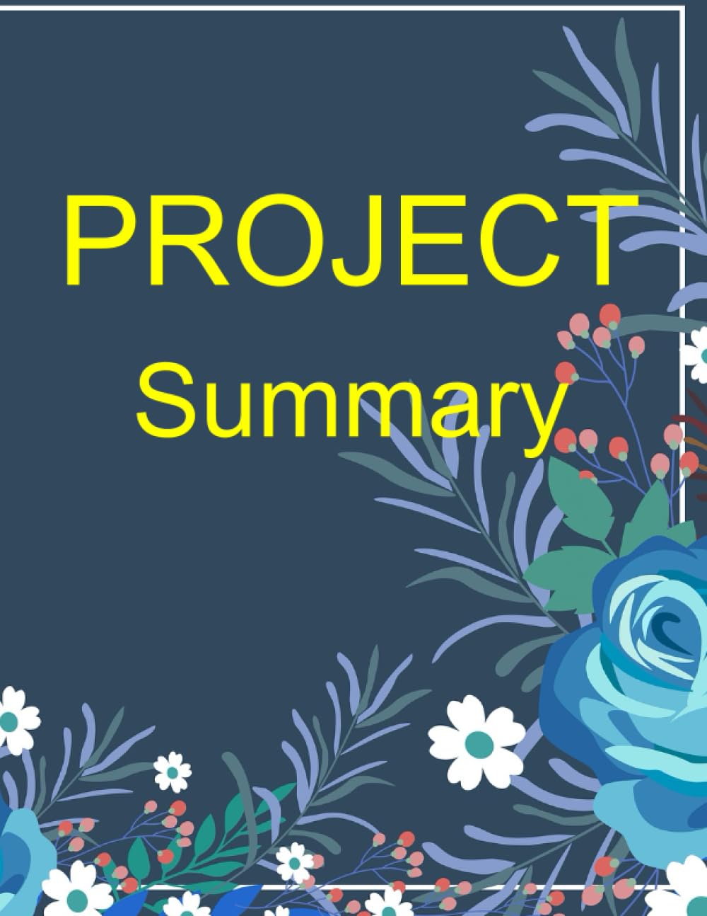PROJECT SUMMARY: Projects, emphasizing the importance of the projects and their alignment with organizational goals
