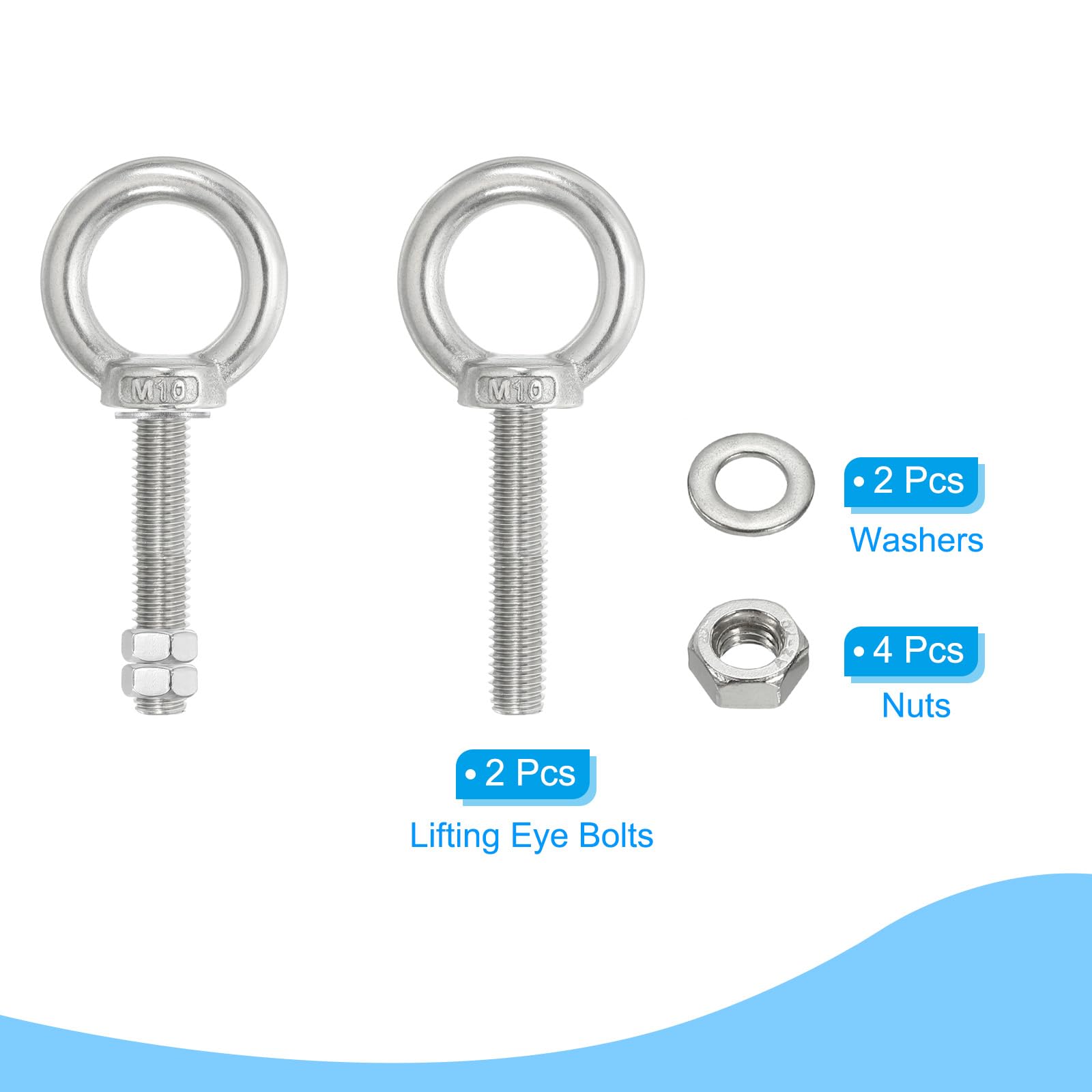 PATIKIL Lifting Shoulder Eye Bolts - Image 3