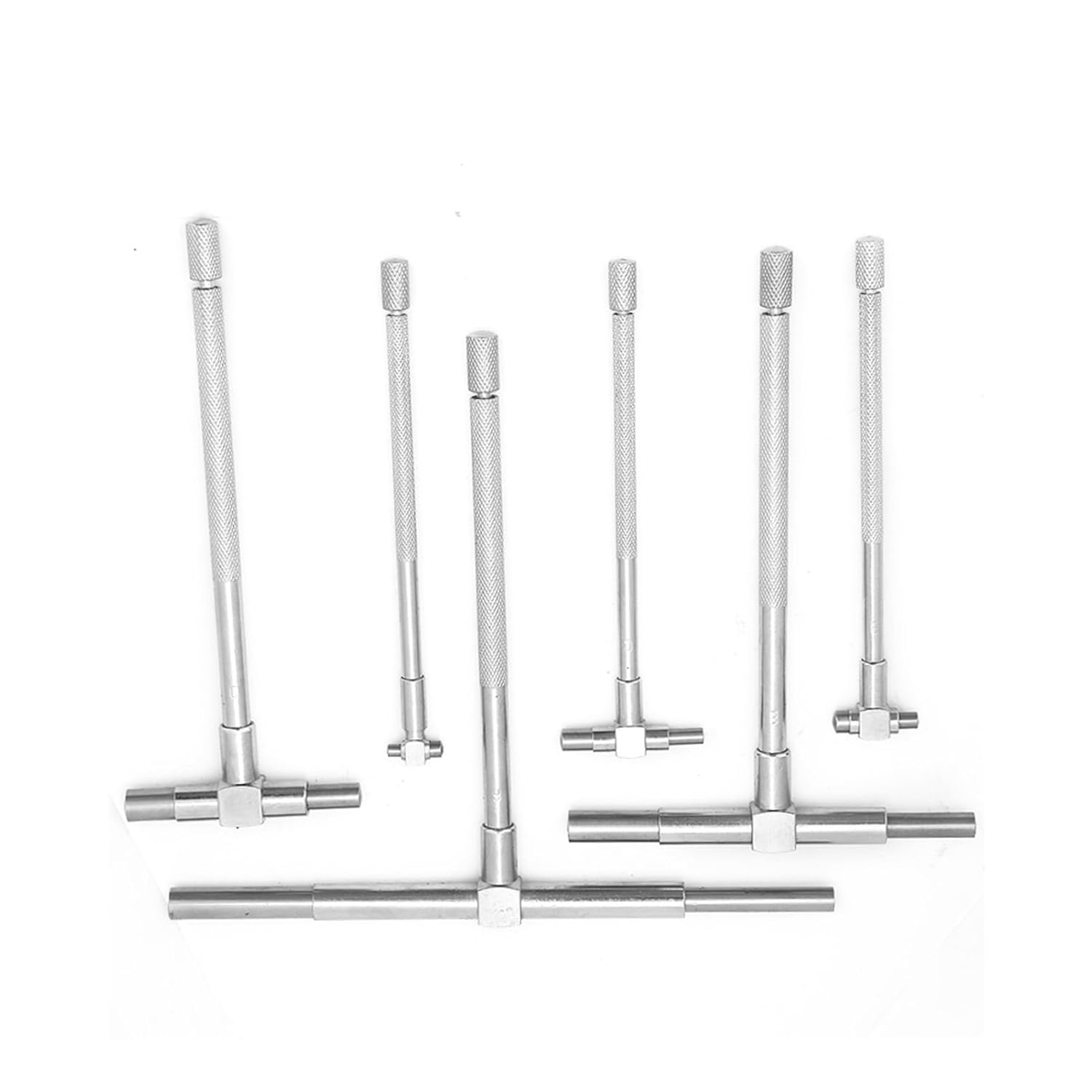 155 127 Telescopic, Gauges Measuring Inspection Tools 6Pcs Set Gauge 8 150mm Adjustable Inner Inside Micrometers Telesco Six 5 16 to 6 Measure Cylinder Micrometer Bore Microm