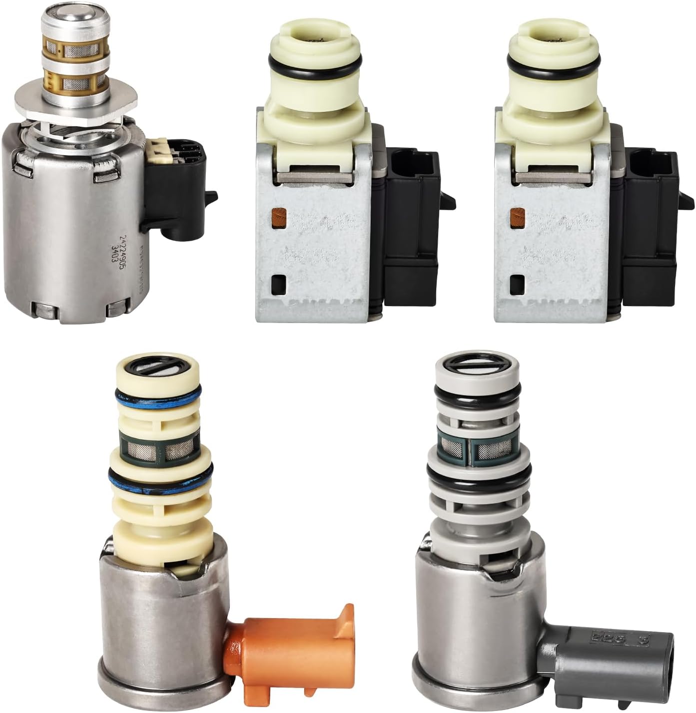 Transmission Solenoid Kit 4L60E 4L65E Transmission Shift Solenoid EPC TCC Compatible with Chevrolet Sierra 1500 Tahoe Yukon Isuzu Pontiac Buick Cadillac Escalade ESV EXT