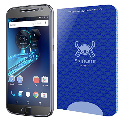 Moto G4 Plus Screen Protector, Skinomi Tech Glass Screen Protector for Moto G4 Plus Clear HD and 9H Hardness Ballistic Tempered Glass Shield