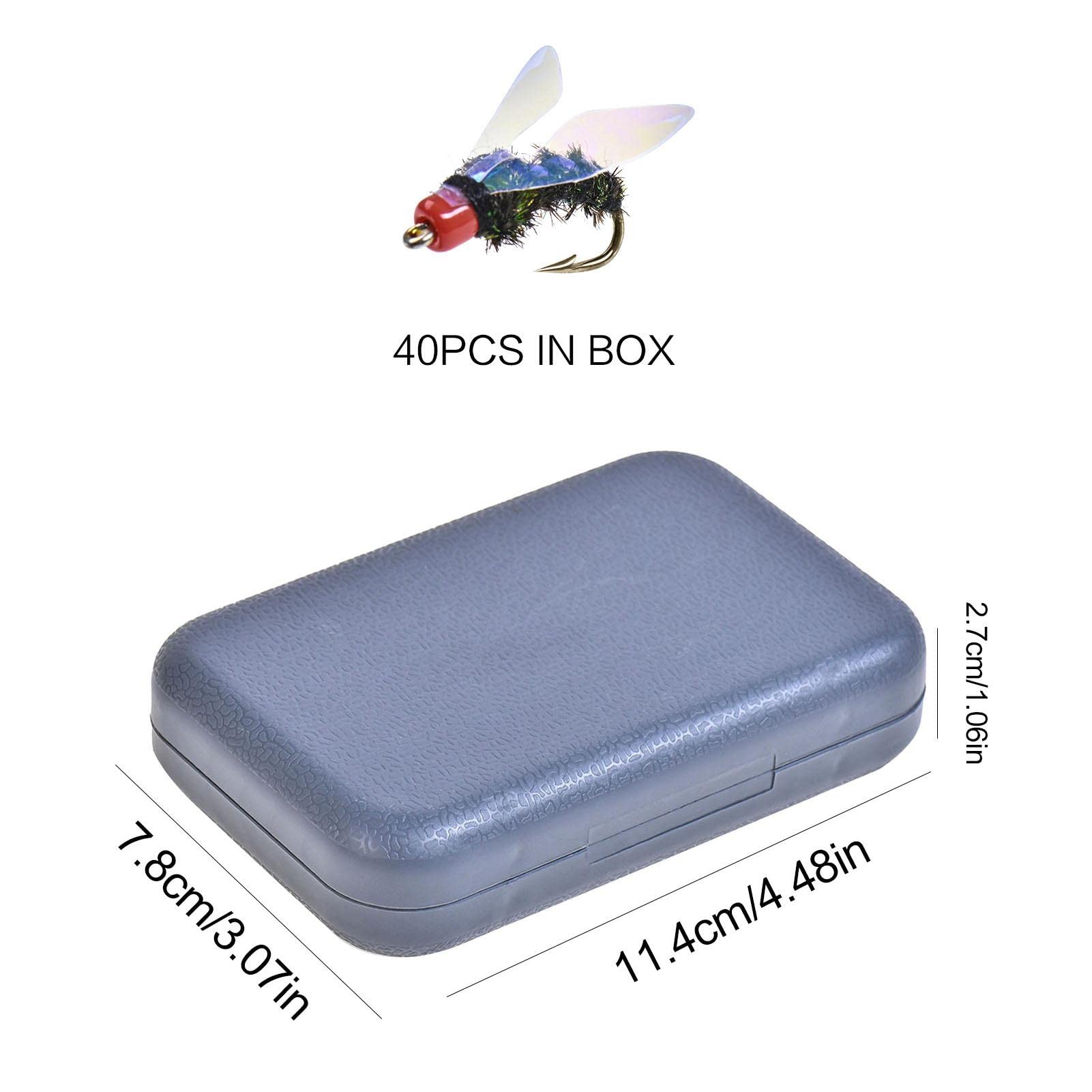 Amazon.co.jp: フライショップの完成フライセット毛ばり40個