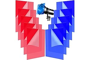 10Pcs Gel Light Filter for Blue Tinted Lights