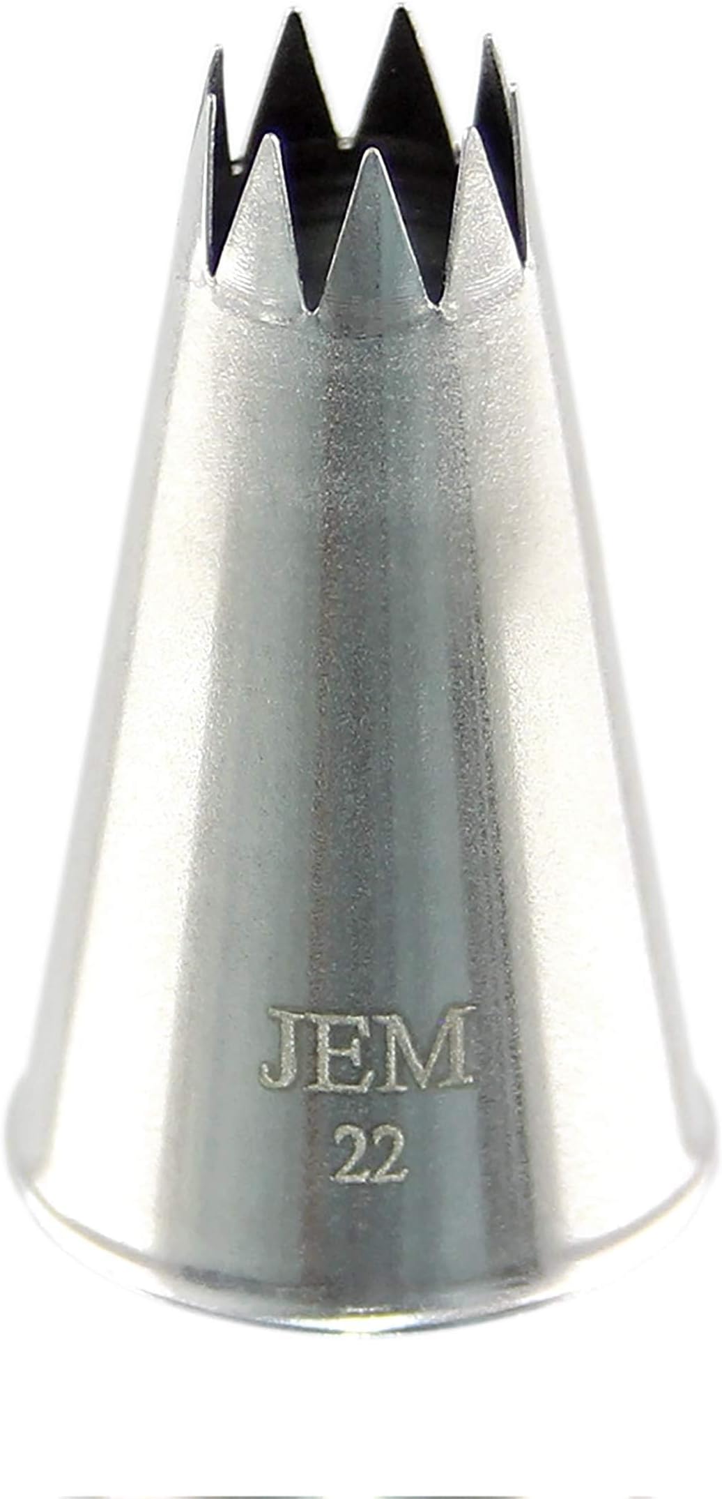 Jem Enterprises Open Star Piping Nozzle no. 22, Silver, Standard (NZ22)