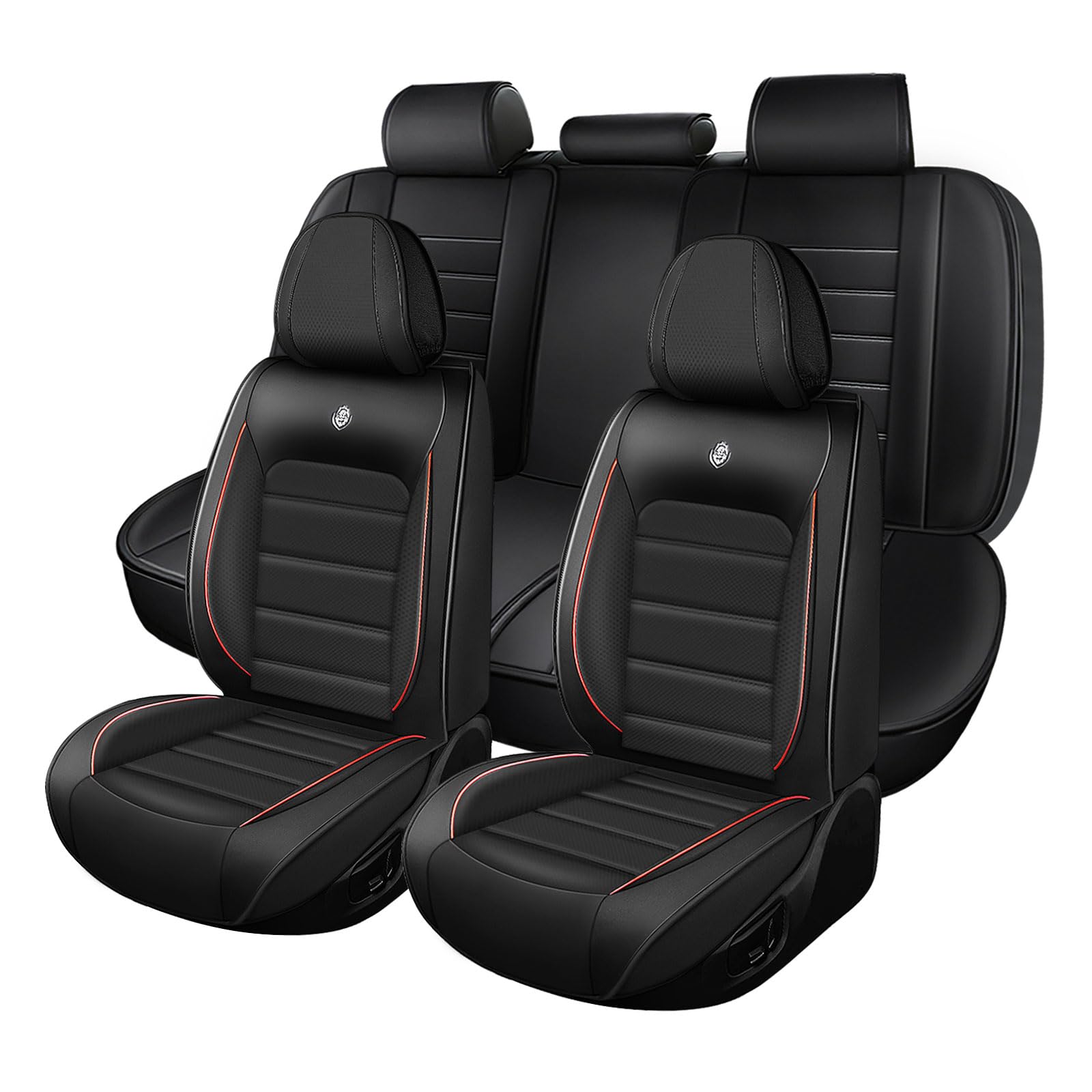 Sitzbezüge Für Jeep Renegade - Rot-Schwarz Für Vordersitze