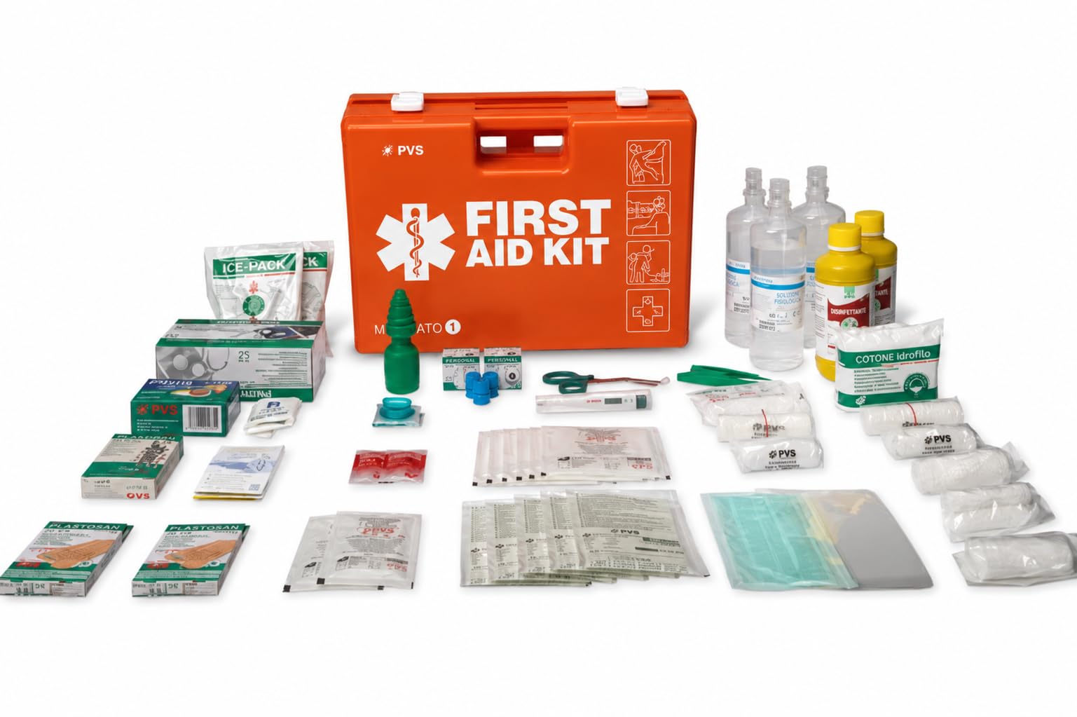 Multisan Valigetta Pronto Soccorso Allegato 1 Dotazione Maggiorata | Pronta all'uso, Ampia capacità interna, Organizzazione pratica, Facile da trasportare, Ideale per aziende