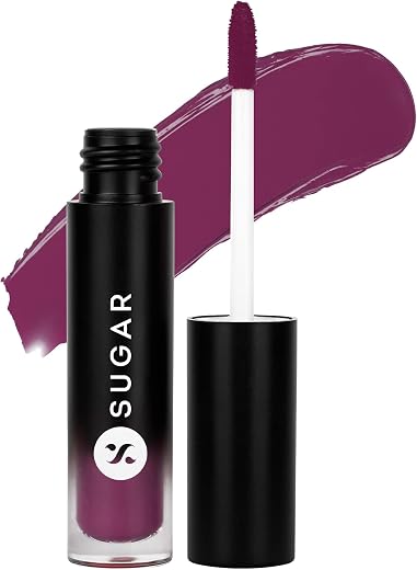 SUGAR Cosmetics Mousse Muse Lip Cream | Lasts 24+ Hrs | Creamy Mousse Lipstick | Waterproof &amp; Smudgeproof | 5ml - 07 Plum ...
