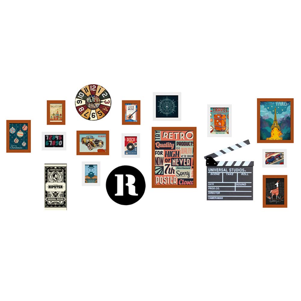 Cadre photo de style industriel avec peinture rétro pour intérieur élégant