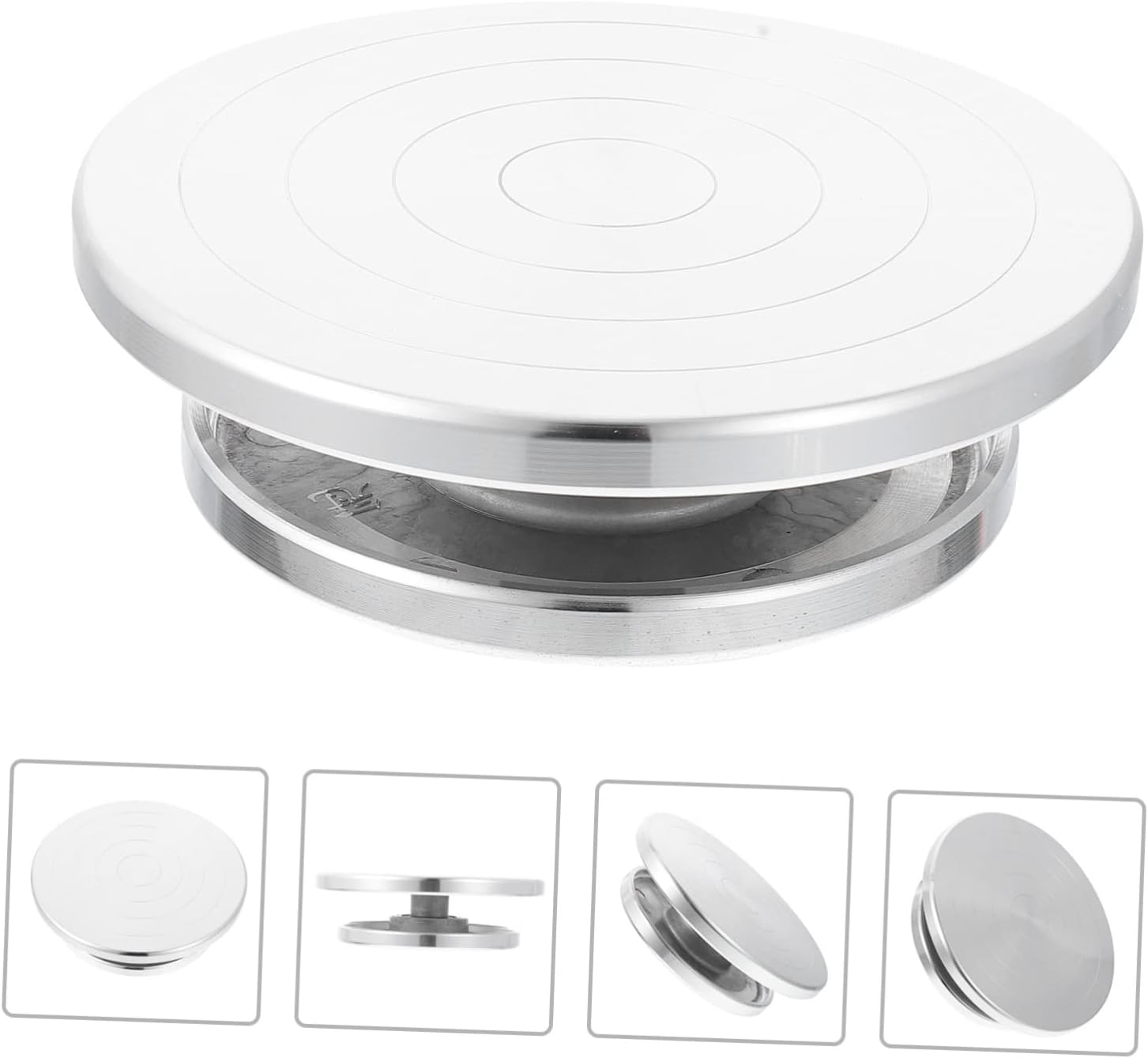 Gadpiparty Aluminum Alloy Pottery Wheel Clay Sculpting Turntable Pottery Tools for Decorators