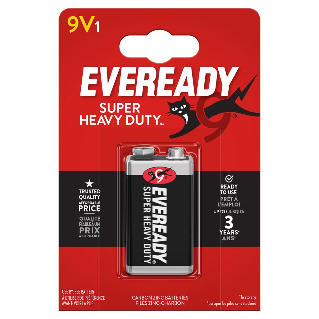 EVEREADY SILVER BATTERY 6F22BIUP 9V