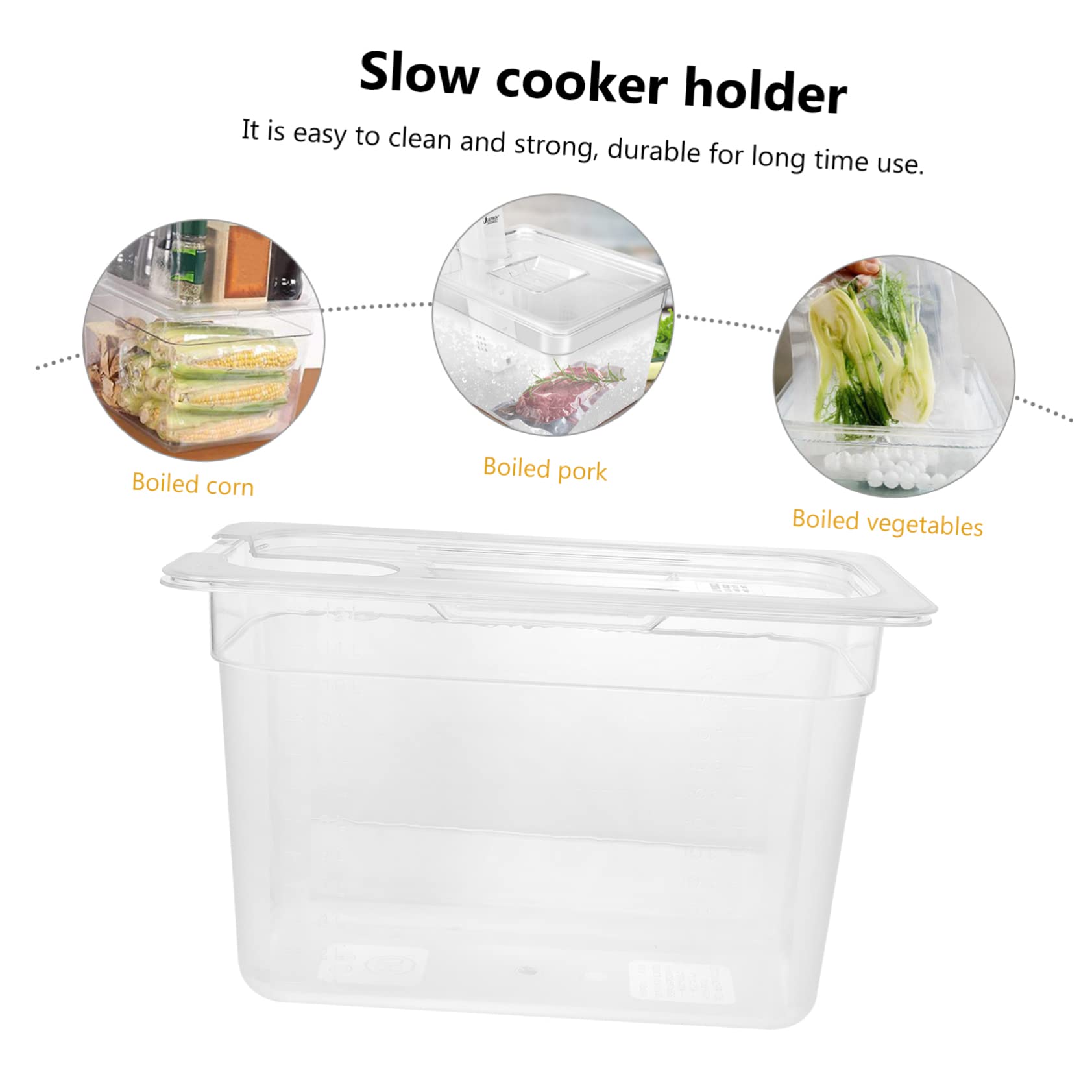 Contenitore Sous Vide 6L Con Coperchio | Compatibile Con Pentole Istantanee | Per Cottura Lenta - Foto 12