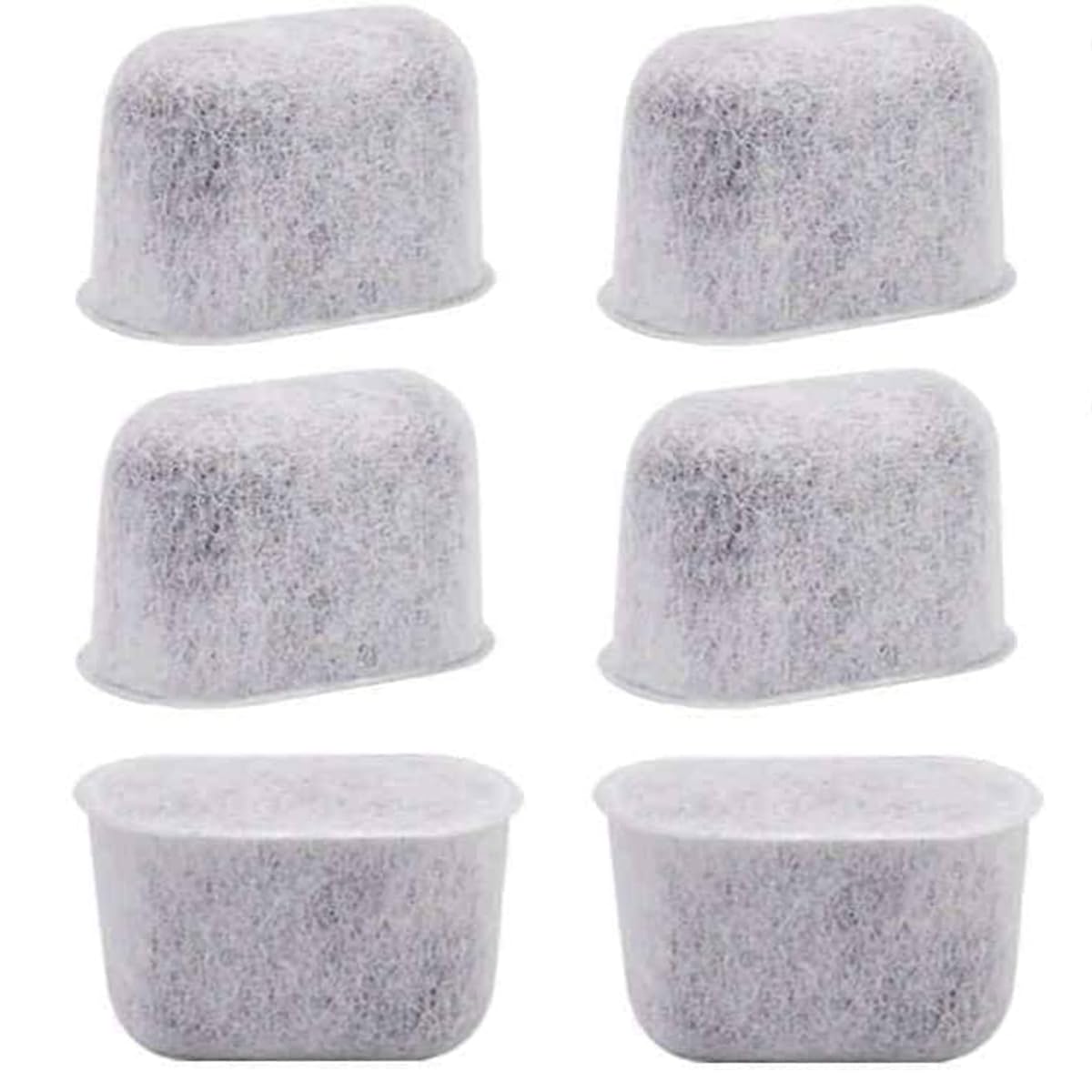 6-Pack Charcoal Water Filters – Compatible With Breville BWF100, BES990, BES980, BES870, BES810 Coffee Makers, 1-Month Replacement, Limescale Prevention