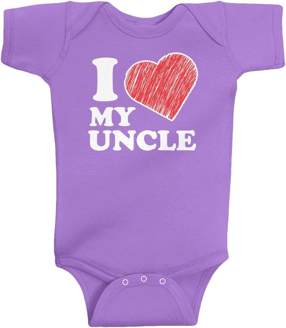 Threadrock Unisex Baby I Love My Uncle Bodysuit