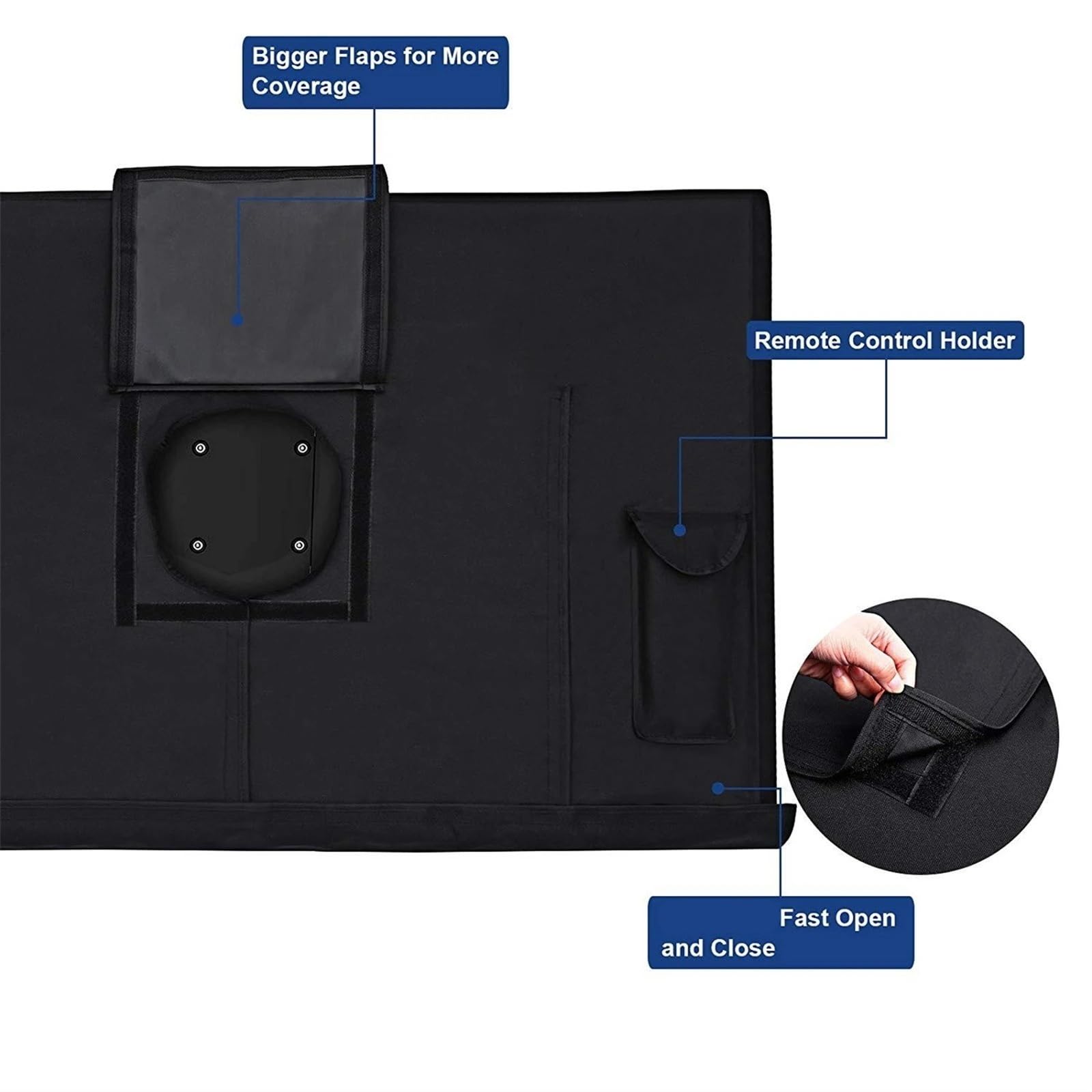 Funda for TV Exterior con Cubierta Inferior Material Resistente a la Intemperie Protege la televisión Funda for TV Exterior para TV(FOR 30-32inch TV)