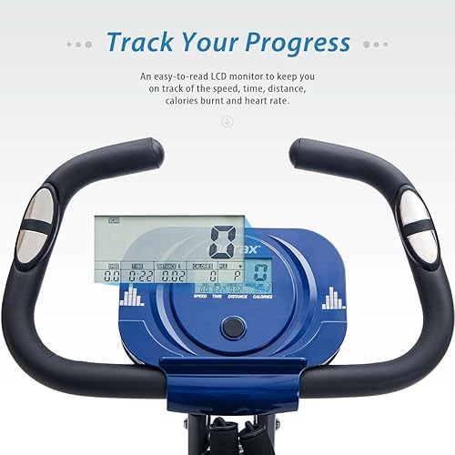 Miniatura 2 de Merax Bicicleta de entrenamiento para el hogar bicicleta estática reclinada 2 en 1 y posiciones verticales de bicicleta de ciclismo para interiores,