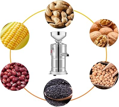 Peanut Butter Maker Machine Nut Butter Machine Electric Grain Grinder Peanut Butter Maker Sesame Sauce Grinder Home/Commercial for Groundnut, Almond, Cashew Nut and Sesame