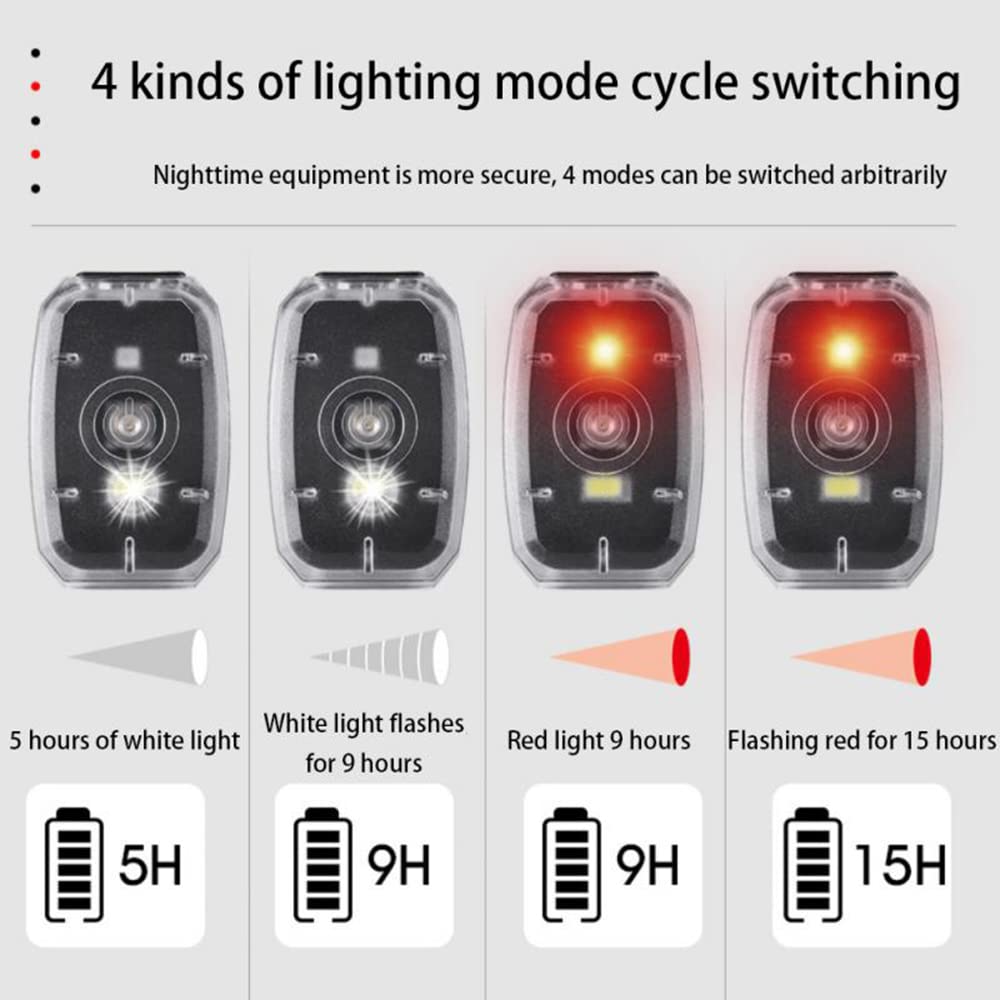 Luz Trasera de Advertencia para Bicicleta, Resistente a la Lluvia, luz Delantera para Bicicleta de montaña, Recargable por USB, luz de Seguridad para Ciclismo Nocturno, Accesorios