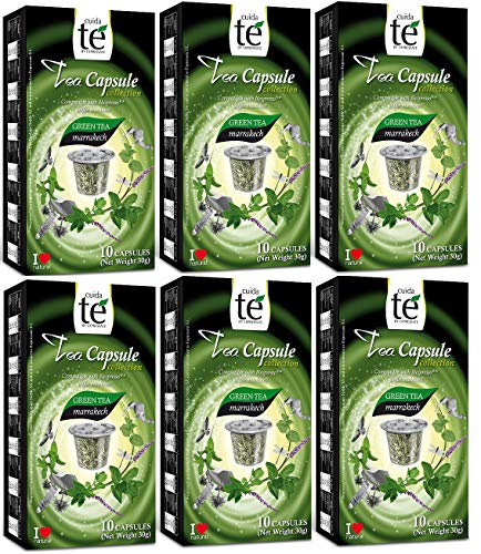 Te Verde Capsulas Nespresso Compatibles - 60 Bebidas de Te Marrakesh Cuidate Cover