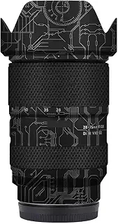 に適合する Tamron 28-75mm F2.8 G2用レンズキャップスキン傷防止カメラステッカー ソニーマウントカメラ保護ラップフィルムボディプロテクターデカール F/2.8 28-75 2.8(回路チタン)