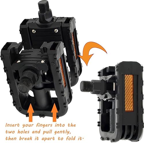 Miniatura 3 de Pedales de bicicleta plegables - Pedales de bicicleta de 9/16 pulgadas Bicicletas de montaña Bicicletas de carretera Pedales de plataforma Pedales