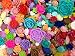 PEPPERLONELY Brand, 30pc Rose/Daisy/Lily/Bud/ Peony Mixed Color/Size Flower Flat Back Resin Caboc...