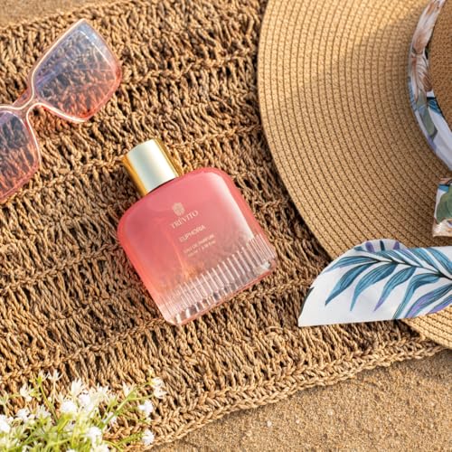 Image of TREVITO Euphoria Luxury Perfume for Women 100ml | Long Lasting Eau de Parfum | Floral Woody Fragrance | Premium Skin Friendly Perfume | Evening Party, Date Night & Special Occasion Wear