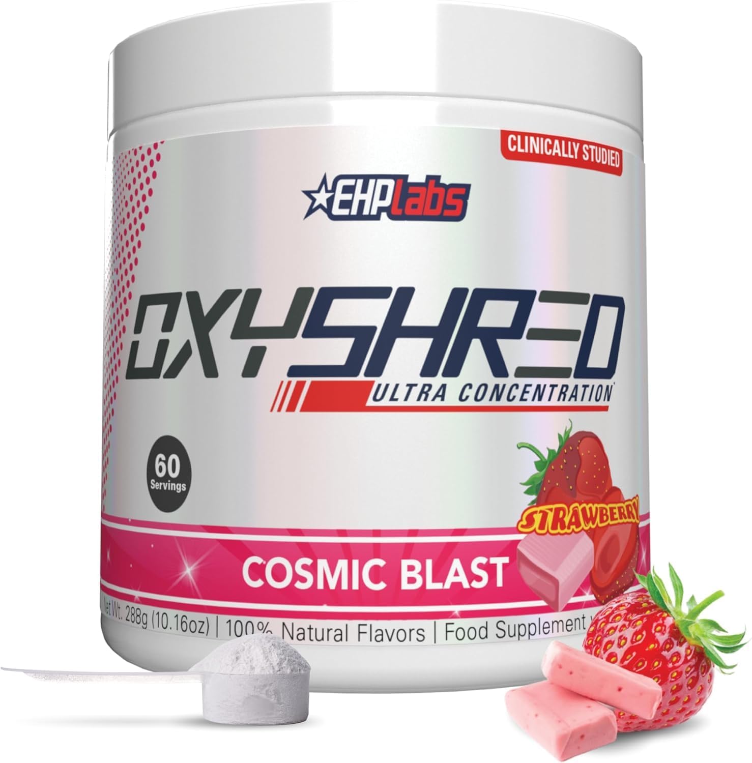 OxyShred Thermogenic Fat Burner by EHPlabs - Weight Loss Supplement, Energy Booster, Pre-Workout, Metabolism Booster (Cosmic Blast)