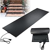 LISTaRSw Heated Snow Melting Mats | Snow Melting Walkway Mat | Prevent Dams/Roof Leaks | Melts 2 Inches of Snow per Hour | for Winter Outdoor Stair Step Doorway Walkway Driveway 54 * 300cm